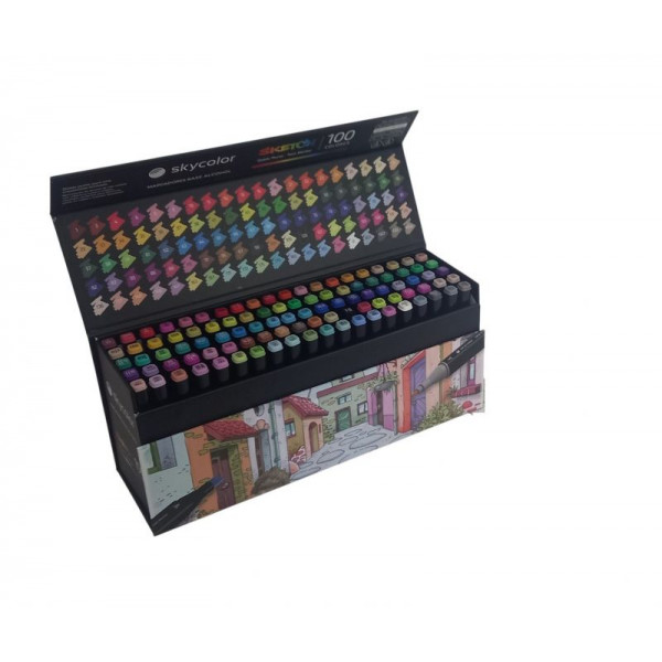 MARCADOR SKETCH X 100 AL ALCOHOL SKY100-100 SKYCOLOR
