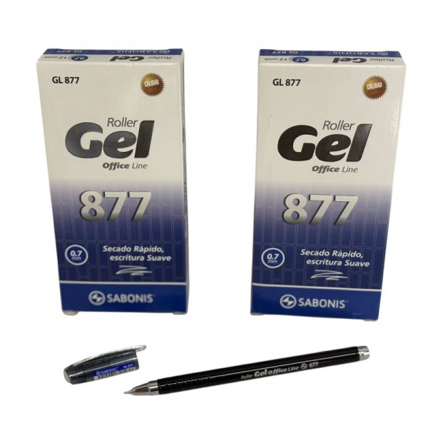 BOLIGRAFO ROLLER GEL AZUL 0.7mm X12 GL877A