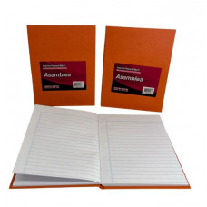 CUADERNO 19X23.5  RAYADO 98hjs 90gr T/D NARANJA 429  ASAMBLEA