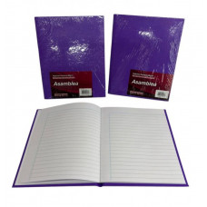 CUADERNO 19X23.5  RAYADO 48hjs 90gr T/D LILA  426  ASAMBLEA
