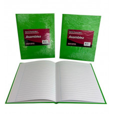 CUADERNO 19X23.5 RAYADO 48hjs 90gr T/D VERDE MANZANA 435 ASAMBLEA