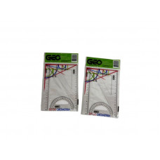 SET GEOMETRIA 20cm X3 pzas  CRISTAL G1701  GEO