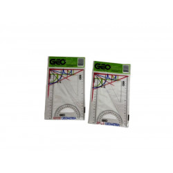 SET GEOMETRIA 20cm X3 pzas  CRISTAL G1701  GEO