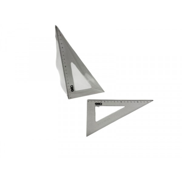 ESCUADRA 60º X 20cm CRISTAL  G1420  GEO