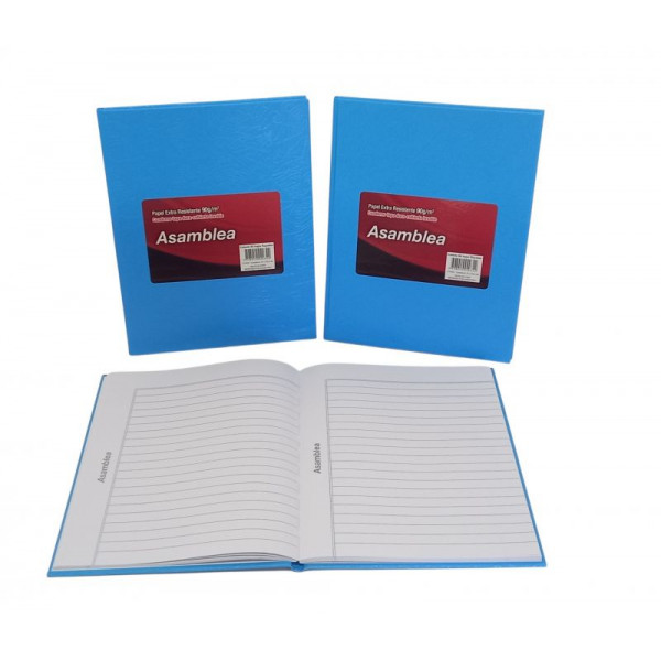 CUADERNO 19X23.5  RAYADO 48hjs 90gr T/D CELESTE  422  ASAMBLEA