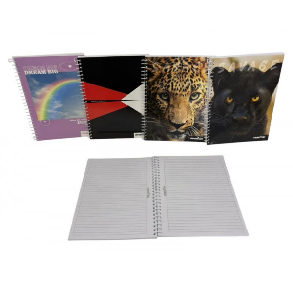 CUADERNO ESPIRAL 16X21 RAYADO 84hjs 596  MARATON