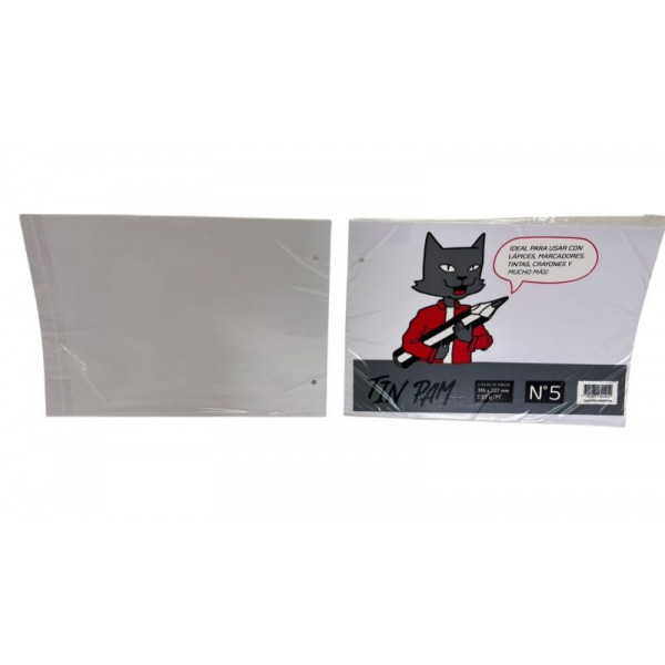 REPUESTO DIBUJO N5 BLANCO X6hjs 130grs (PAQ X16) 0914 NICEN