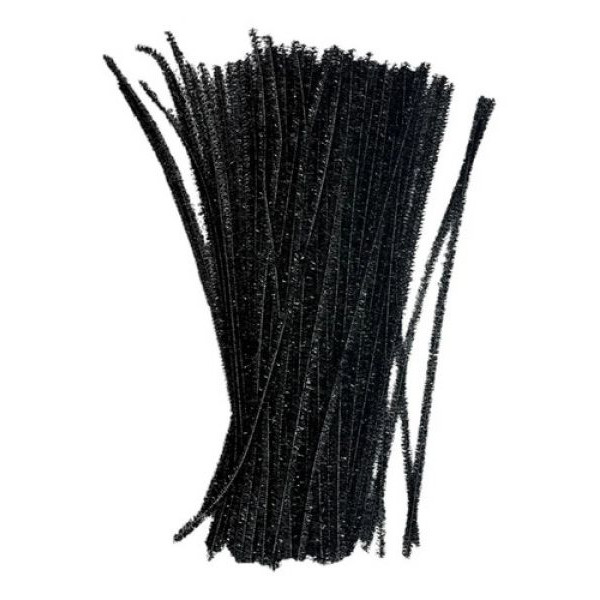 LIMPIAPIPAS METALIZADO X100uni NEGRO 30X60cm  6609  ASB