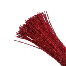 LIMPIAPIPAS METALIZADO X25uni ROJO X30cm  6604  ASB