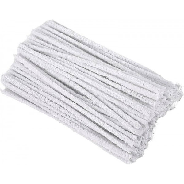 LIMPIAPIPAS METALIZADO X100uni BLANCO 30X60cm  6614  ASB