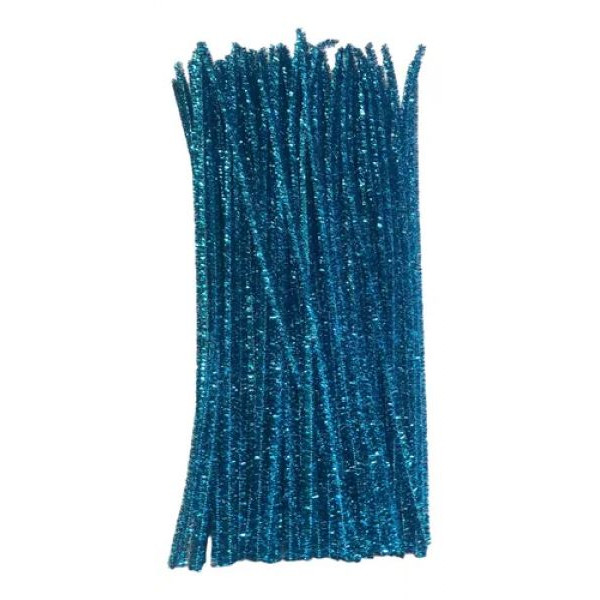 LIMPIAPIPAS METALIZADO X100uni CELESTE 30X60cm  6616  ASB