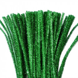 LIMPIAPIPAS METALIZADO X100uni VERDE 30X60cm  6605  ASB