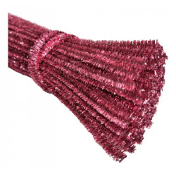 LIMPIAPIPAS METALIZADO X100uni ROSA 30X60cm  6610  ASB