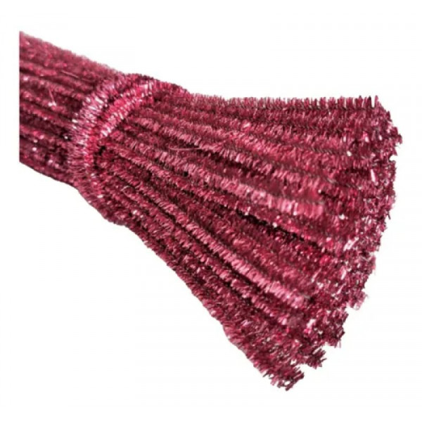 LIMPIAPIPAS METALIZADO X100uni ROSA 30X60cm  6610  ASB