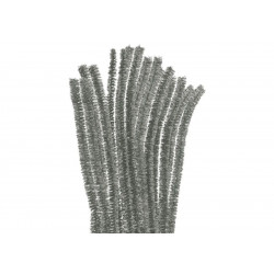 LIMPIAPIPAS METALIZADO X100uni PLATA 30X60cm  6603  ASB