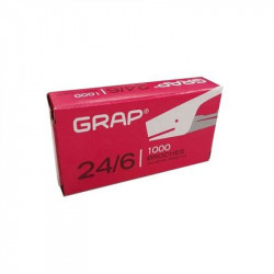 BROCHE 24/6 X 1000 UNIDADES 555 GRAP