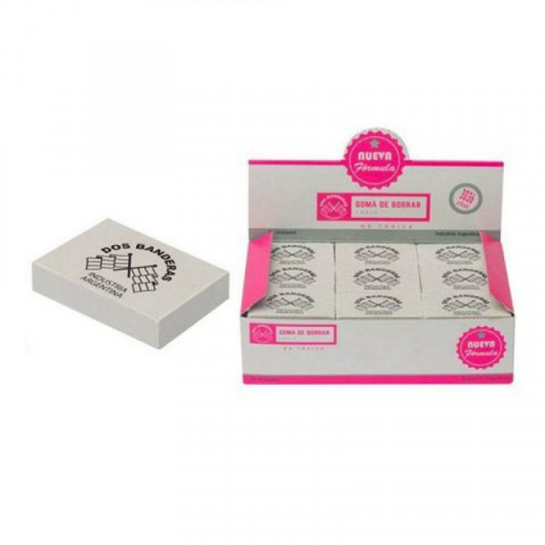 GOMA DE BORRAR LAPIZ X36uds  3036  DOS BANDERAS