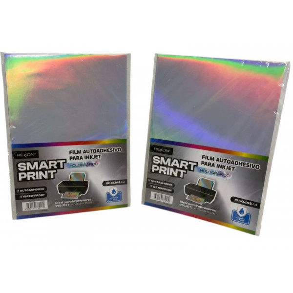FILM ADHESIVO INKJET A4 X10 HOLOGRAFICO  16535  REX
