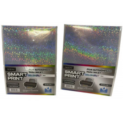 FILM ADHESIVO INKJET A4 X10 HOLOGRAFICO STARS  16537  REX