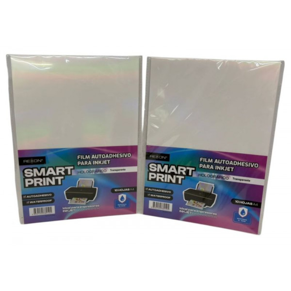 FILM ADHESIVO INKJET A4 X10 TRANSPARENTE  16538  REX