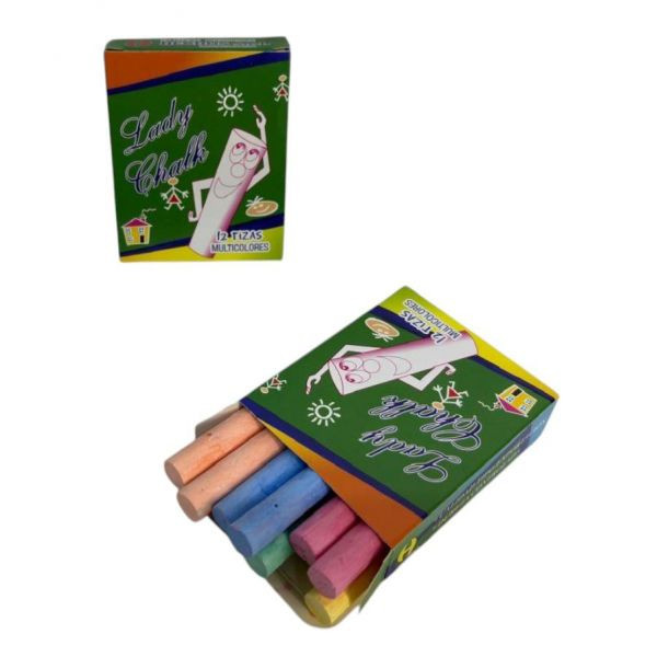 TIZA COLOR X12 LADY CHALK  HEC