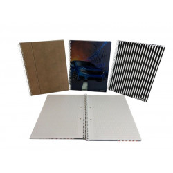 CUADERNO 22X29cm T/DURA 80hjs CUADRICULADO VARON  ASAMBLEA