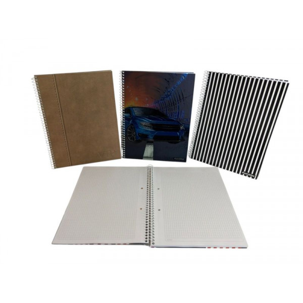 CUADERNO 22X29cm T/DURA 80hjs CUADRICULADO VARON  ASAMBLEA