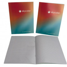 CUADERNO 16X21 T/FLEX  24hjs CUADR 57gr CF57C-24 SKYCOLOR