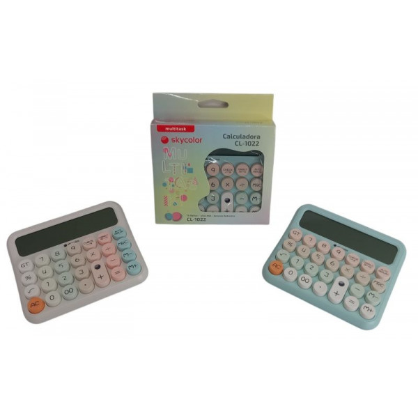 CALCULADORA 12 DIGITOS 153X132mm  CL-1022  SKYCOLOR
