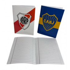 CUADERNO T/FLEX 16X21 48hjs RAY (X8) BOCA-RIVER HOLA