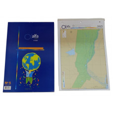 MAPA OFICIO SANTA FE FISICO-POLITICO  X20u 5240897  ALFA