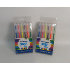 RESALTADOR FLUO X6 COLORES SURTIDOS RE345PS