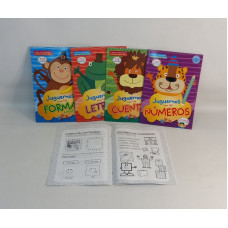 LIBRO CON ACT FORMAS/LETRAS/NUMEROS/INGLES 16PAG 20X28CM 6044