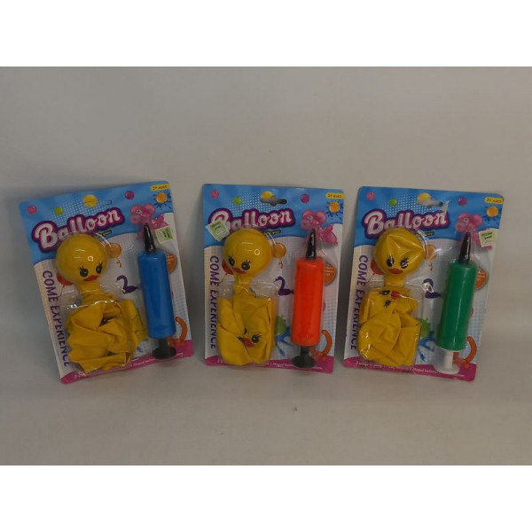 6 GLOBOS CON FORMA + INFLADOR BL 9064