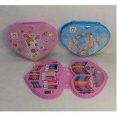 SET PARA PINTAR CORAZON 72 PZAS 35X27CM BL9223