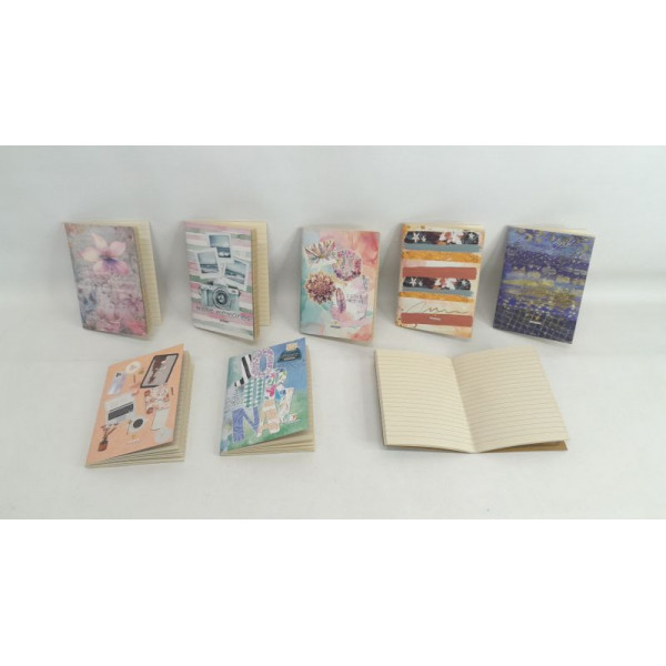 LIBRETA DISEÑOS 40HJS RAYADAS 11X15CM 811OR