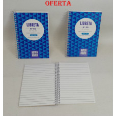 LIBRETA ESPIRAL Nro 40 40HJS 8,5X12,5CM 452