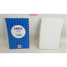 LIBRETA ESPIRAL Nro 80 40HJS 11X17CM 455