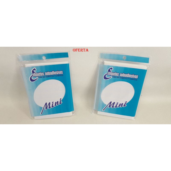 ETIQUETAS AUTOADHESIVAS MINI 22X16MM 30HJS 15