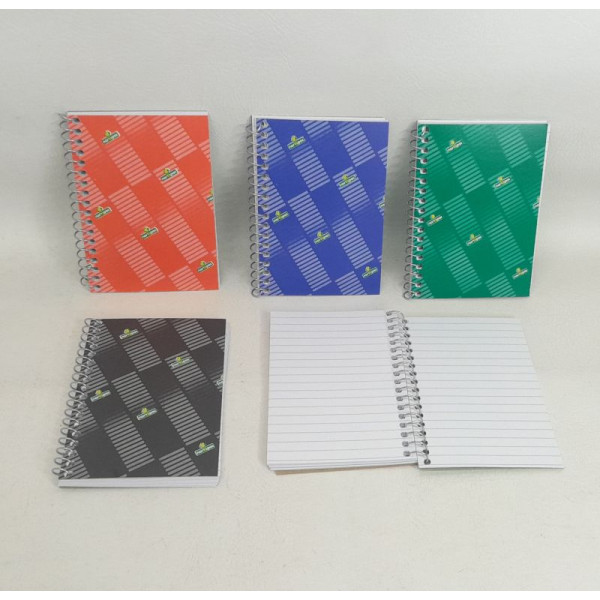 LIBRETA CON ESPIRAL 8X12CM 50 HJS RAYADAS 5030