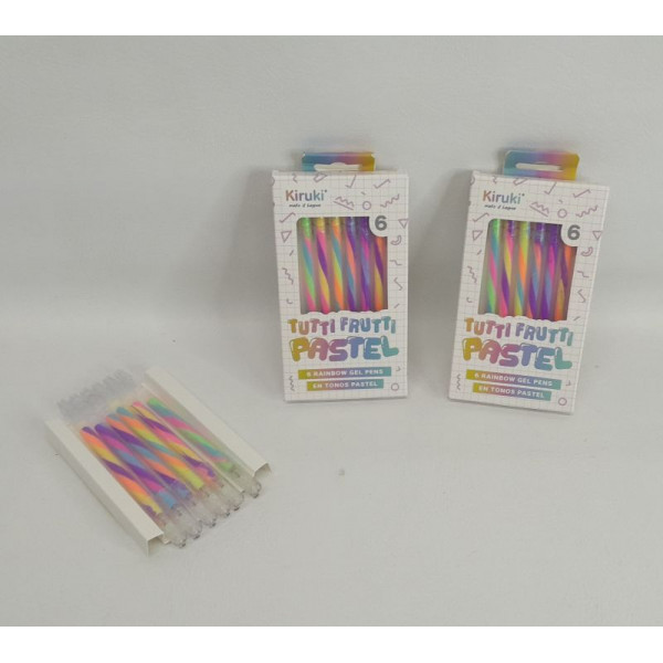 BOLIGRAFO X6 GEL COLORES PASTEL 140002