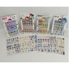 STICKERS PLANIFICA TUS DIAS X6 PLANCHAS PERSONAJES W64183