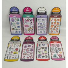 STICKERS X2 PLANCHAS TERMO/TAZA/BOTELLA DIFERENT PERSONAJES W6416