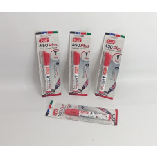 MARCADOR P/PIZARRA  ROJO RECARGABLE BLISTER 450 PLUS TRABI