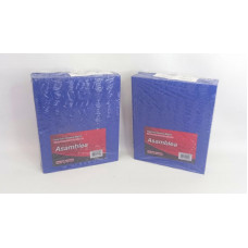 CUADERNO 19X23cm T/D AZUL 50hjs RAYADO 90grs ASAMBLEA