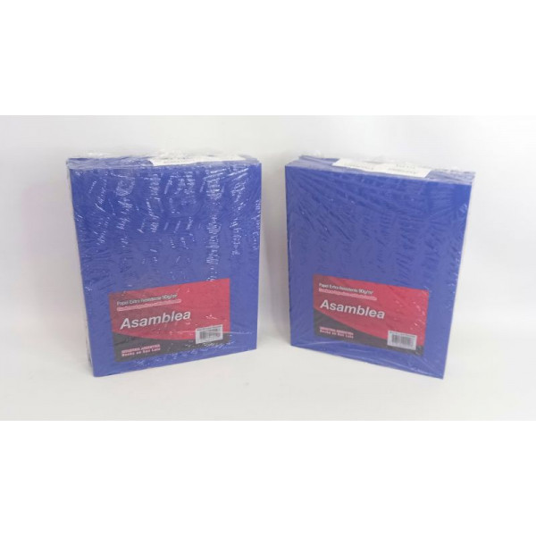 CUADERNO 19X23cm T/D AZUL 50hjs RAYADO 90grs ASAMBLEA