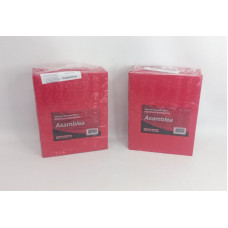 CUADERNO 19X23cm T/D ROJO 100hjs RAYADO 90grs ASAMBLEA