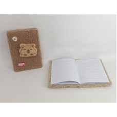CUADERNO CAPIBARA TAPA PELUCHE 15X20cm BL9316