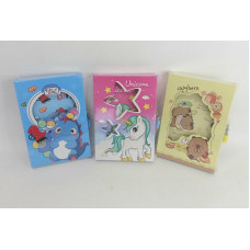 CUADERNO DISEÑOS VARIOS + CANDADO 15X20cm BL9312