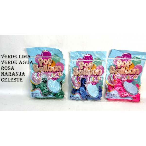 GLOBO 10¨ PERLADO X50 POP BALLON